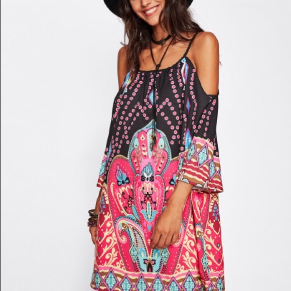 ❌SOLD❌ Kimono Sleeve Dress - Picture 2 of 5